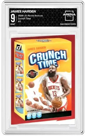 2020-21 Panini Donruss James Harden #2 Crunch Time Basketball Arena Club 9 - Basketball Card Single