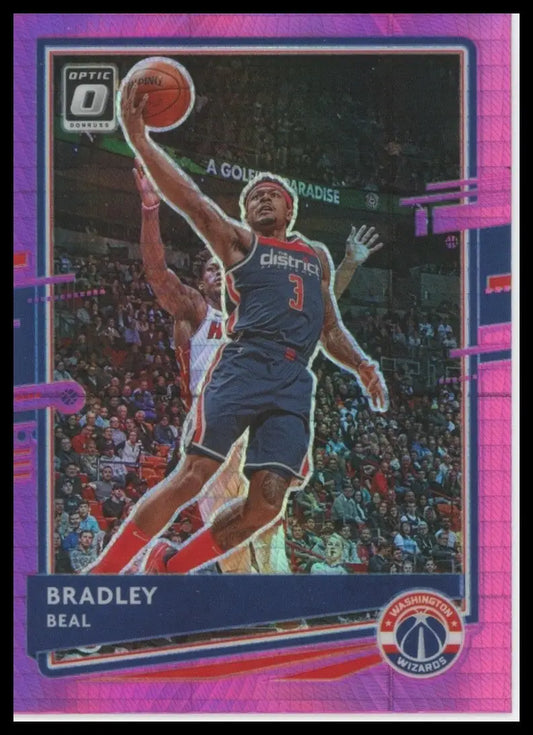 2020-21 Panini Donruss Optic - Bradley Beal #87 Pink Hyper Prizm - Basketball Card Single