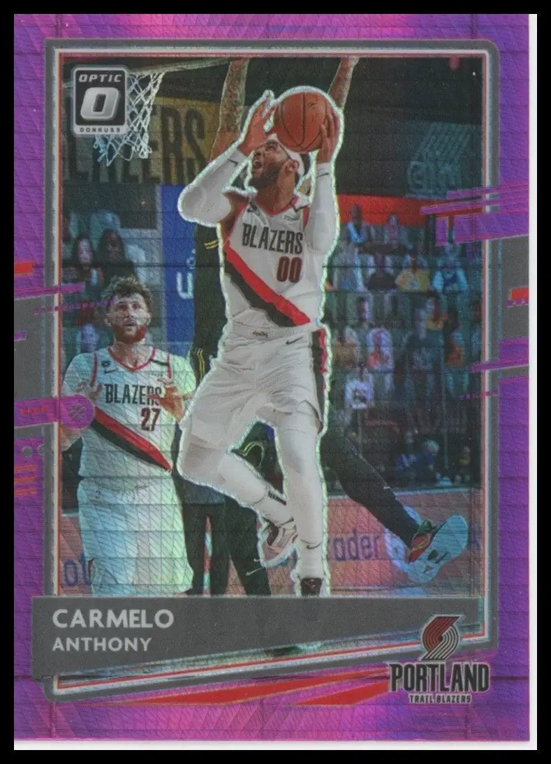 2020-21 Panini Donruss Optic - Carmelo Anthony #25 Pink Hyper Prizm - Basketball Card Single