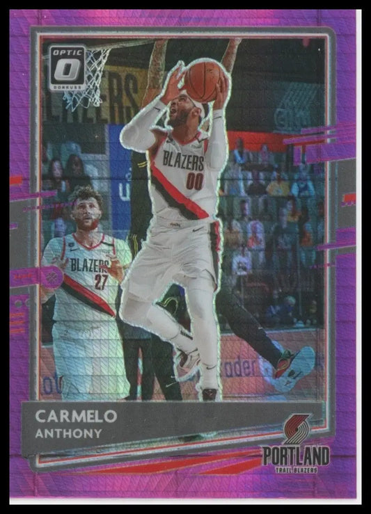 2020-21 Panini Donruss Optic - Carmelo Anthony #25 Pink Hyper Prizm - Basketball Card Single