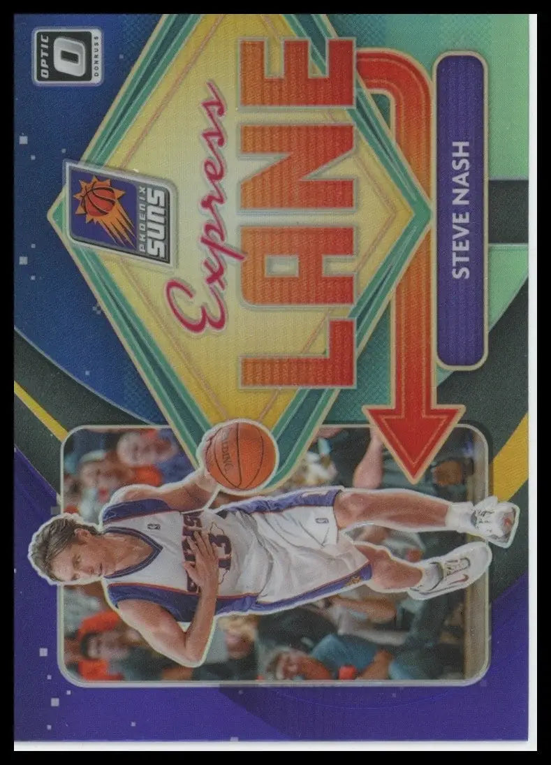 2020-21 Panini Donruss Optic - Express Lane Steve Nash #20 Purple Prizm - Basketball Card Single
