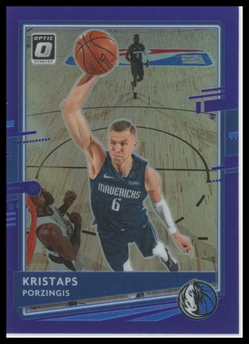 2020-21 Panini Donruss Optic - Kristaps Porzingis #82 Purple Prizm - Basketball Card Single