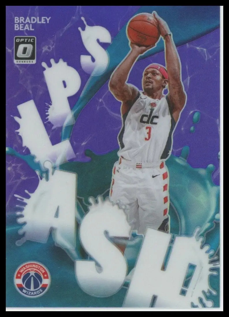 2020-21 Panini Donruss Optic - Splash! Bradley Beal #8 Purple Prizm - Basketball Card Single