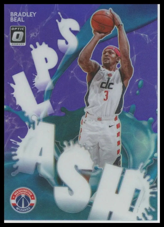 2020-21 Panini Donruss Optic - Splash! Bradley Beal #8 Purple Prizm - Basketball Card Single