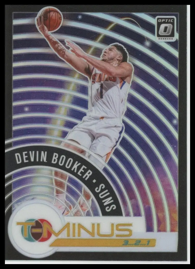 2020-21 Panini Donruss Optic - T-Minus 3 2 1 Devin Booker #12 Holo Prizm - Basketball Card Single