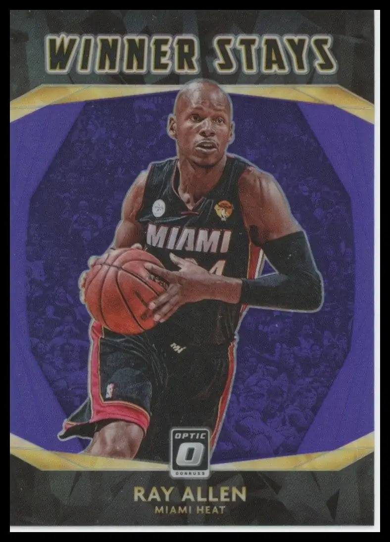 2020-21 Panini Donruss Optic - Winner Stays Ray Allen #17 Purple Prizm - Basketball Card Single