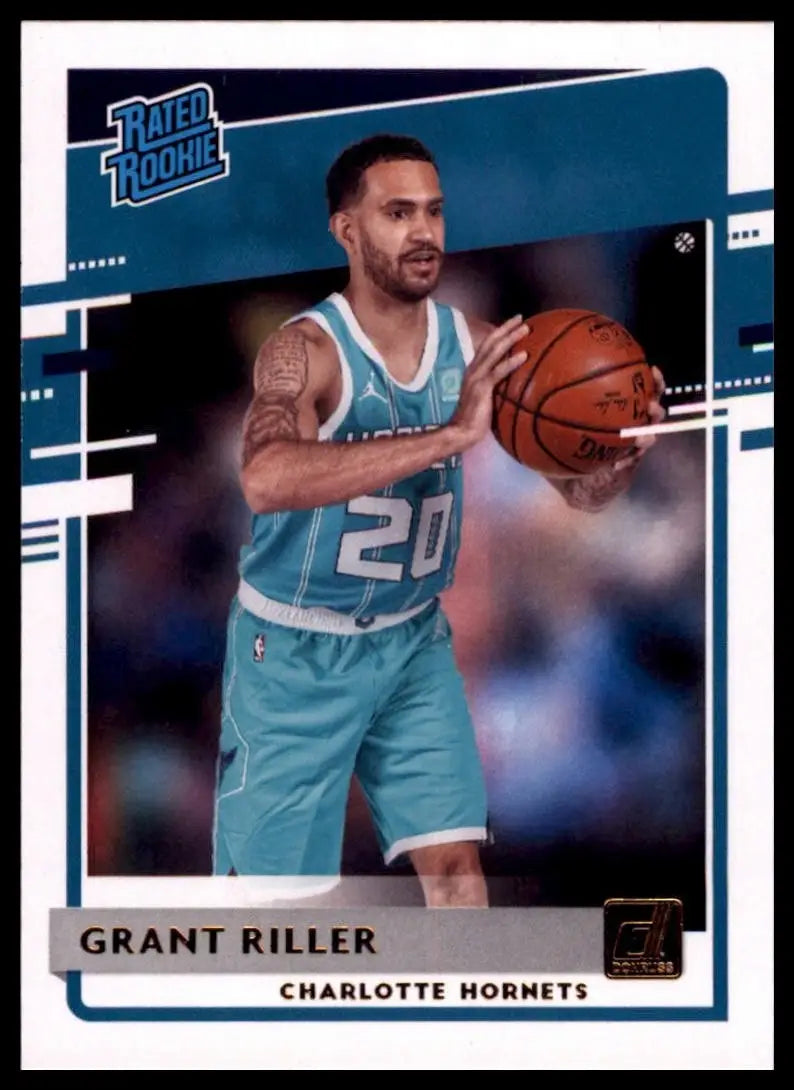 2020-21 Panini Donruss Rookie Grant Riller #250 Charlotte Hornets Basketball NBA - Basketball Card Single
