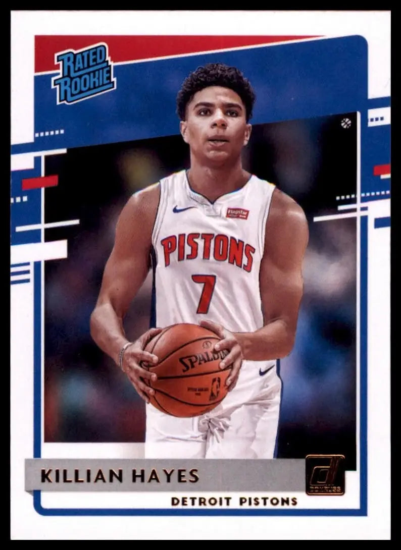 2020-21 Panini Donruss Rookie Killian Hayes #204 Detroit Pistons Basketball Card - Basketball Card Single