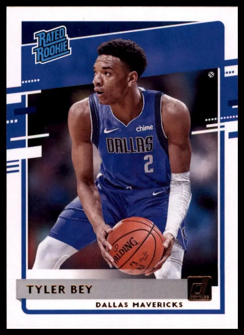 2020-21 Panini Donruss Rookie Tyler Bey #245 Dallas Mavericks Basketball Card - Basketball Card Single