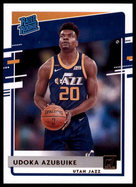 2020-21 Panini Donruss Rookie Udoka Azubuike #214 Utah Jazz Basketball Card NBA