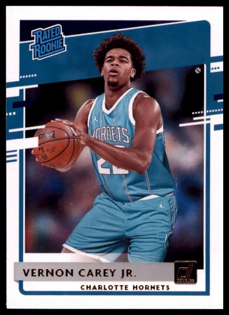 2020-21 Panini Donruss Rookie Vernon Carey Jr #241 Charlotte Hornets Basketball - Basketball Card Single