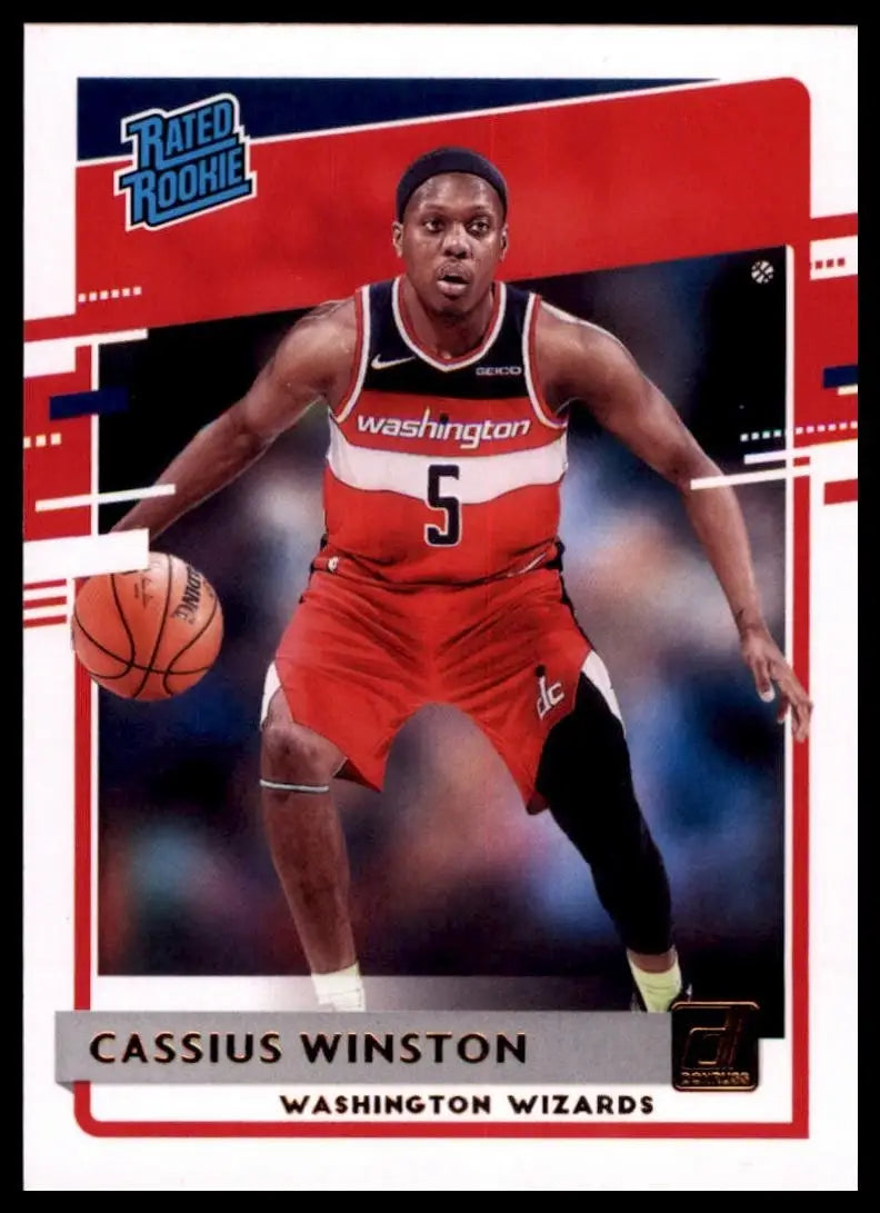 2020-21 Panini Donruss Rookies Cassius Winston #249 Washington Wizard Basketball - Basketball Card Single