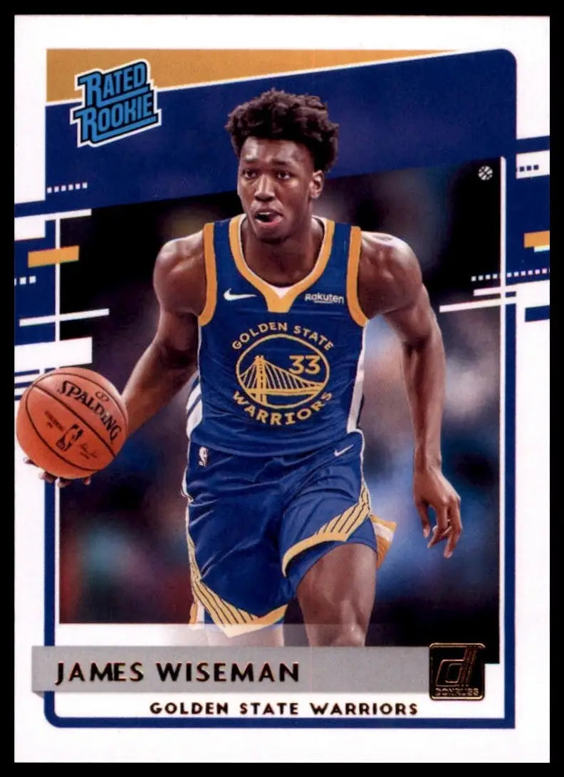 2020-21 Panini Donruss Rookies James Wiseman #226 Golden State Warriors Card NBA - Basketball Card Single