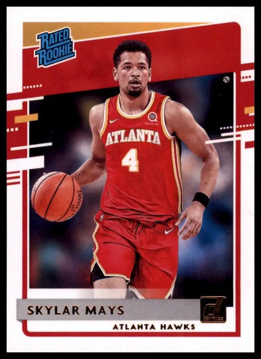 2020-21 Panini Donruss Rookies Skylar Mays #248 Atlanta Hawks Basketball Card