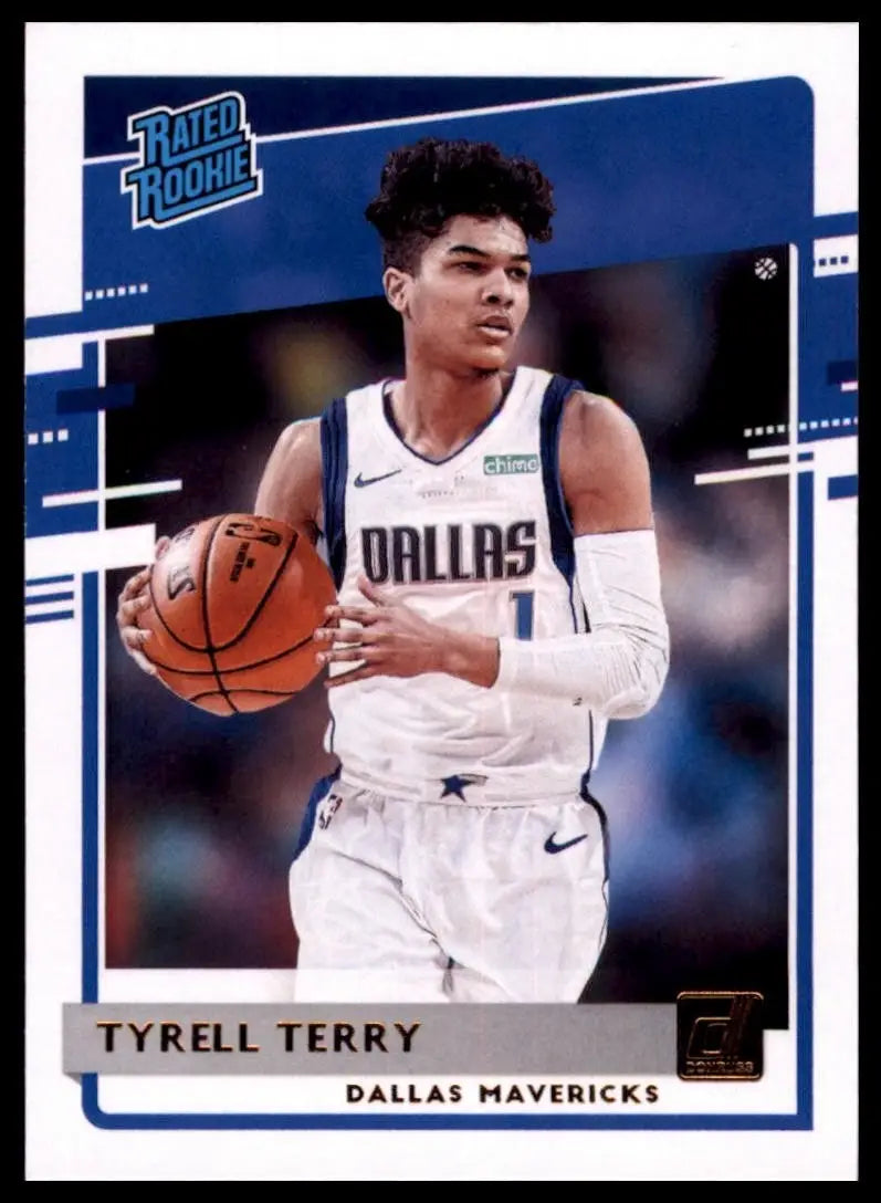 2020-21 Panini Donruss Rookies Tyrell Terry #216 Dallas Mavericks Basketball NBA - Basketball Card Single