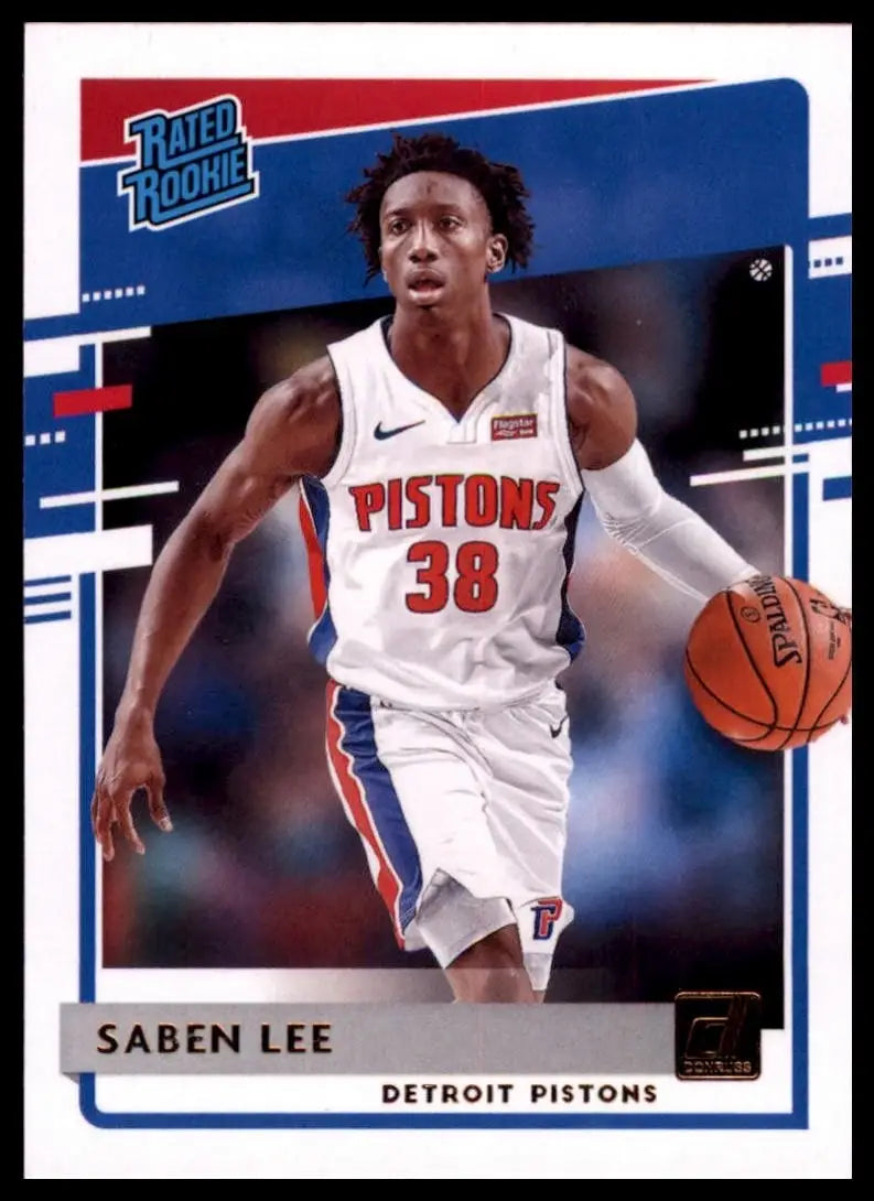 2020-21 Panini Donruss Saben Lee #221 Rookie Detroit Pistons Basketball Card NBA - Basketball Card Single