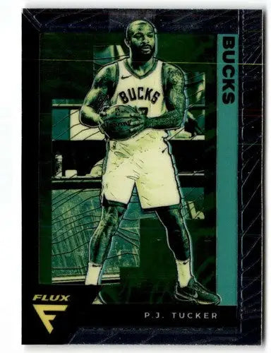 2020-21 Panini Flux P.J. Tucker basketball card with original gloss, ideal for cards typically sell