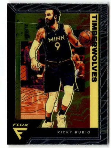 2020-21 Panini Flux Ricky Rubio basketball card original gloss Timberwolves simply Sandoval