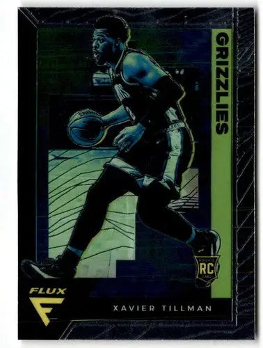 Xavier Tillman basketball card from 2020-21 Panini Flux with original gloss and NM-MT Rookie style