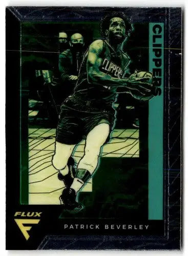 Patrick Beverley basketball card from 2020-21 Panini Flux with original gloss, a valuable Clippers card
