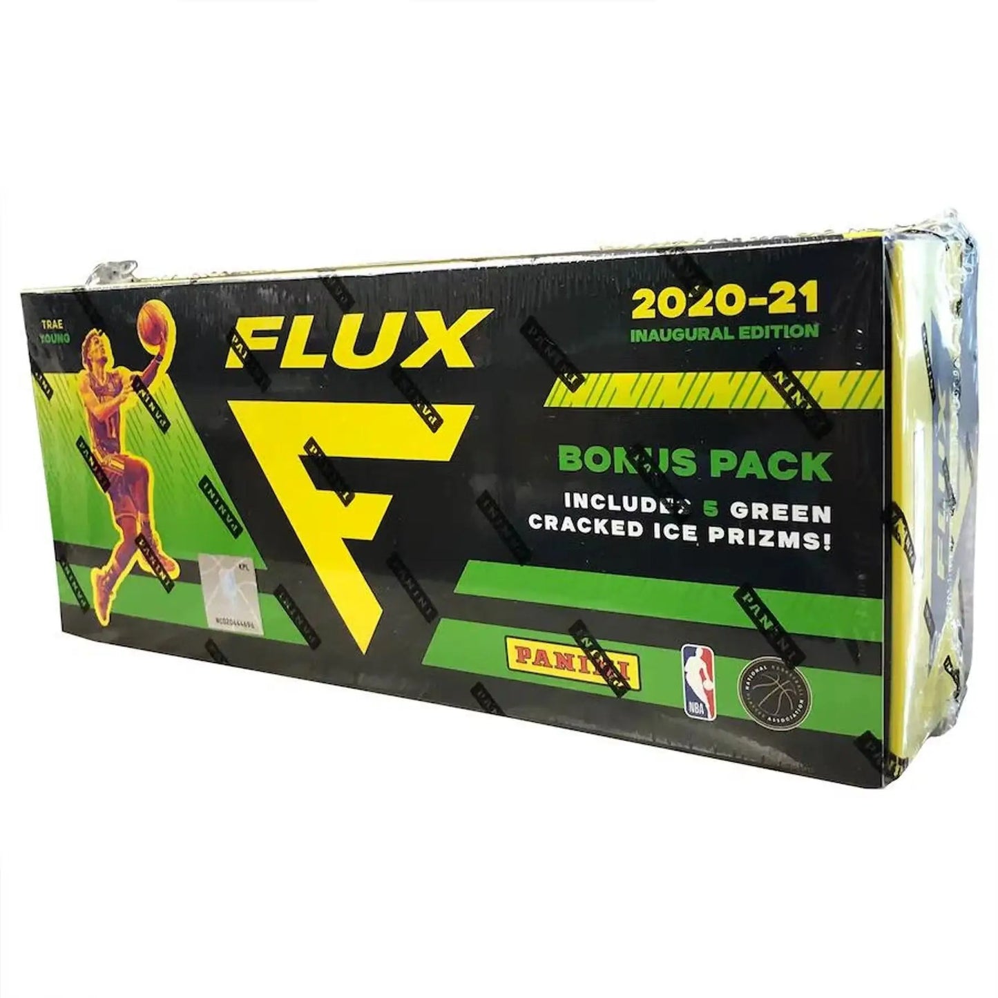 2020-21 Flux Inaugural Edition bonus pack with cracked ice Prizms in Panini Flux Basketball Fanatics Factory Set