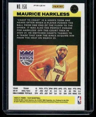 2020-21 Panini Flux Prizm Maurice Harkless #156 Basketball - Basketball Card Single