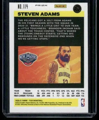 2020-21 Panini Flux Prizm Steven Adams #114 Basketball - Basketball Card Single