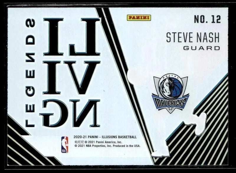 2020-21 Panini Illusions #12 Steve Nash Living Legends - Basketball Card Single