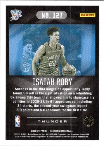 Isaiah Roby basketball card from Panini Illusions 2020-21 featuring original gloss