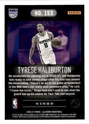 2020-21 Panini Illusions #153 Tyrese Haliburton Emerald - Basketball Card Single