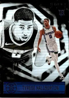 2020-21 Panini Illusions #153 Tyrese Haliburton Emerald - Basketball Card Single