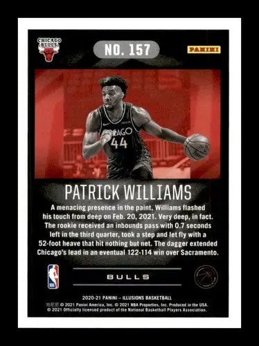 2020-21 Panini Illusions Patrick Williams basketball card with original gloss | Simply Sandoval sports cards