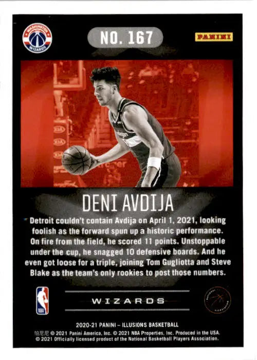 2020-21 Panini Illusions #167 Deni Avdija - Basketball Card Single