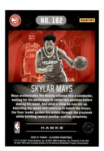 2020-21 Panini Illusions #182 Skylar Mays NM-MT RC Rookie Hawks ID:41796 - Basketball Card Single