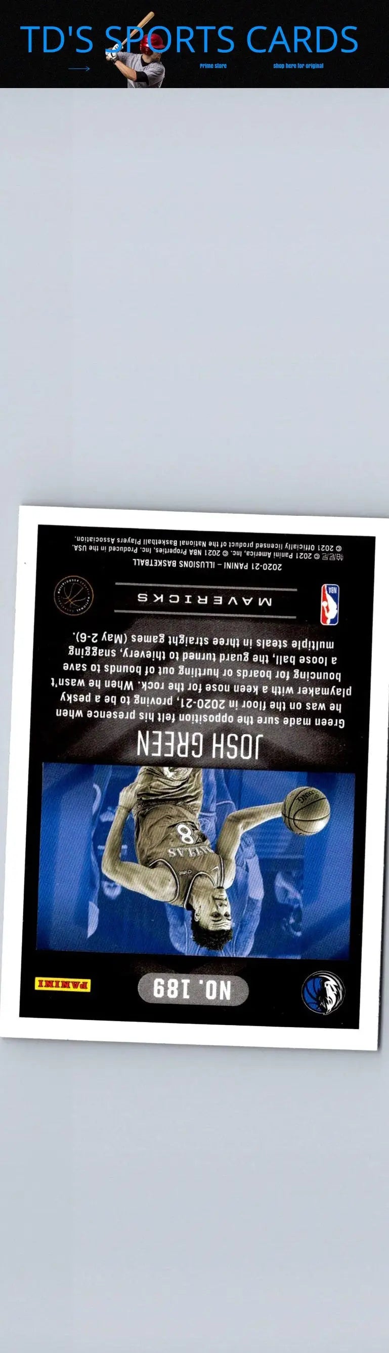 2020-21 Panini Illusions Josh Green basketball card front view