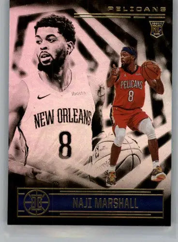 Naji Marshall basketball card from Panini Illusions 2020-21 Rookie Pelicans ID 41799