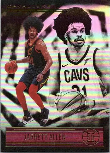 Original gloss Jarrett Allen basketball card from Panini Illusions 2020-21 Simply Sandoval