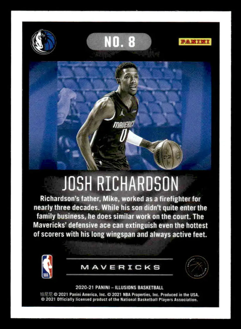 2020-21 Panini Illusions #8 Josh Richardson - Basketball Card Single