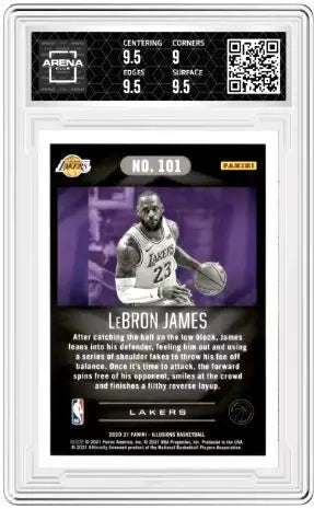 2020-21 Panini Illusions LeBron James #101 Basketball Arena Club 9.5 - Basketball Card Single