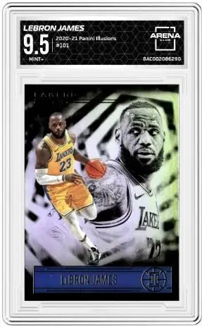 2020-21 Panini Illusions LeBron James #101 Basketball Arena Club 9.5 - Basketball Card Single