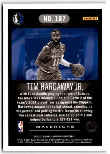 Original gloss Tim Hardaway Jr. basketball card from 2020-21 Panini Illusions Trophy Collection
