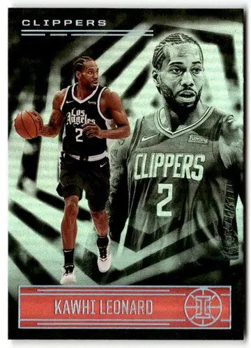 Original gloss Kawhi Leonard basketball card from 2020-21 Panini Illusions Trophy Collection