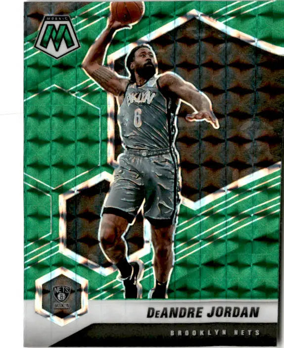2020-21 Panini Mosaic #153 DeAndre Jordan Mosaic Green - Basketball Card Single