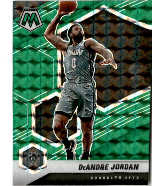 2020-21 Panini Mosaic #153 DeAndre Jordan Mosaic Green - Basketball Card Single