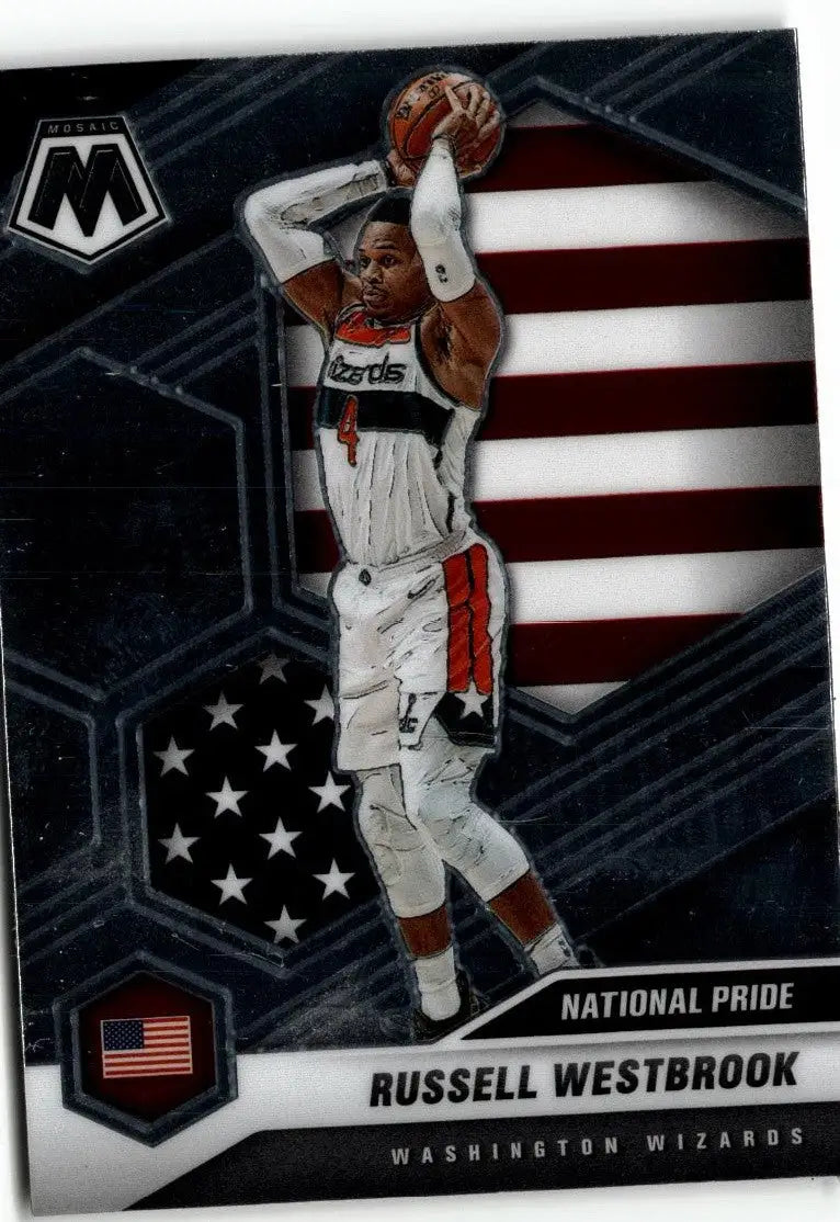 2020-21 Panini Mosaic #253 Russell Westbrook - Basketball Card Single