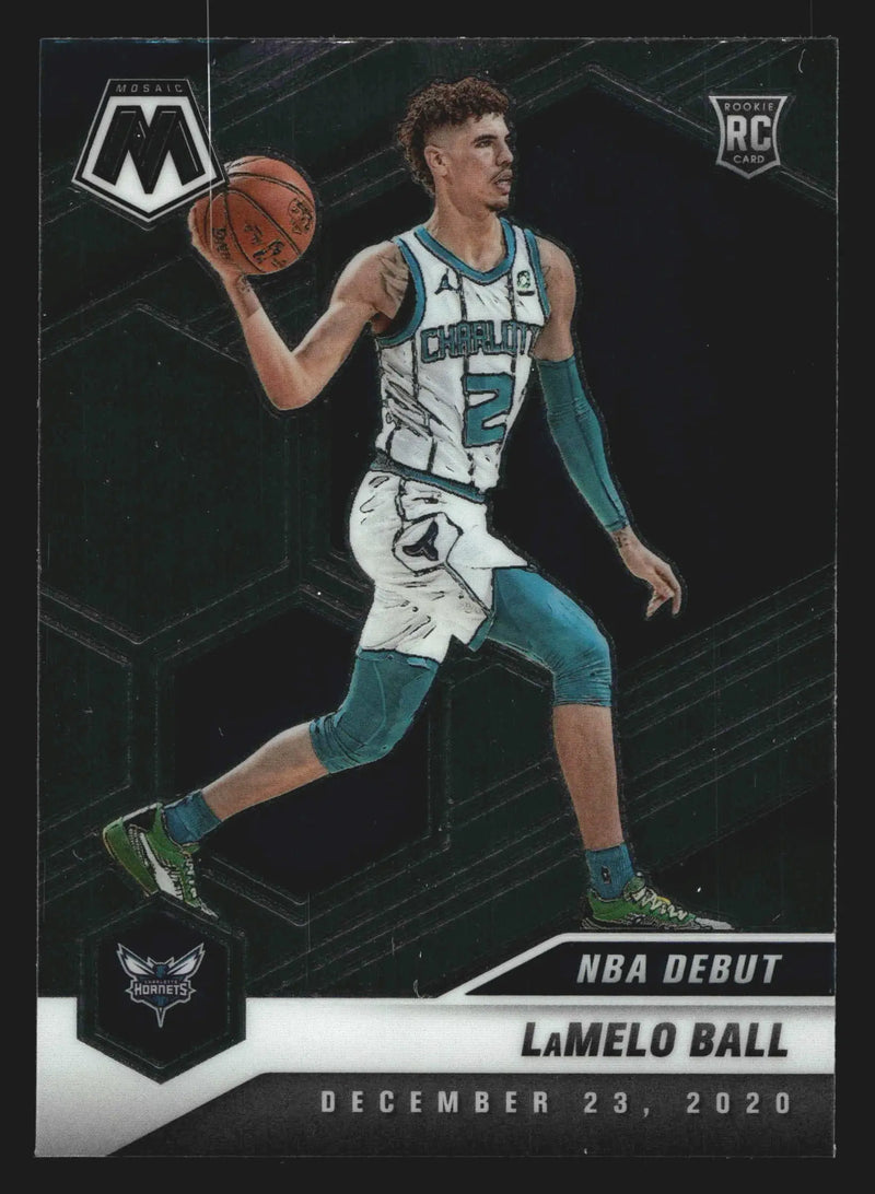 2020-21 Panini Mosaic #262 LaMelo Ball NBA Debut Hornets RC - Basketball Card Single