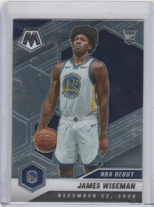 2020-21 Panini Mosaic #266 James Wiseman Golden State Warriors - Basketball Card Single