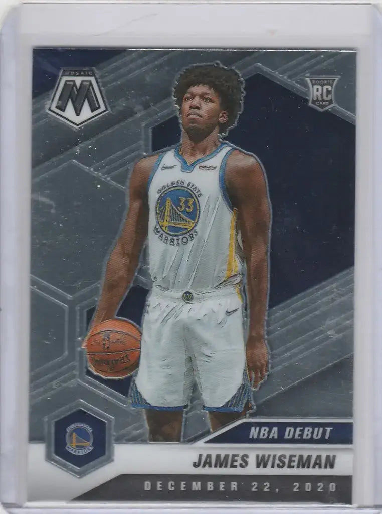 2020-21 Panini Mosaic #266 James Wiseman Golden State Warriors