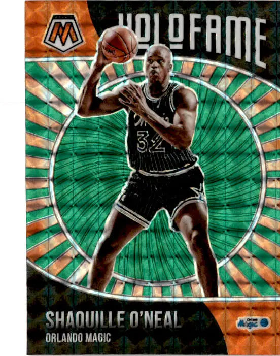 2020-21 Panini Mosaic #3 Shaquille O’Neal HoloFame Mosaic Green - Basketball Card Single