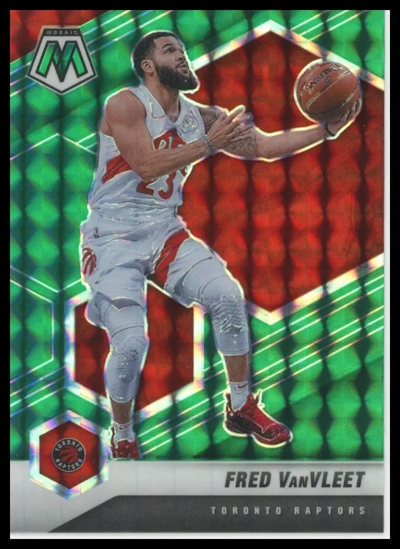 2020-21 Panini Mosaic - Fred VanVleet #57 Green Mosaic Prizm